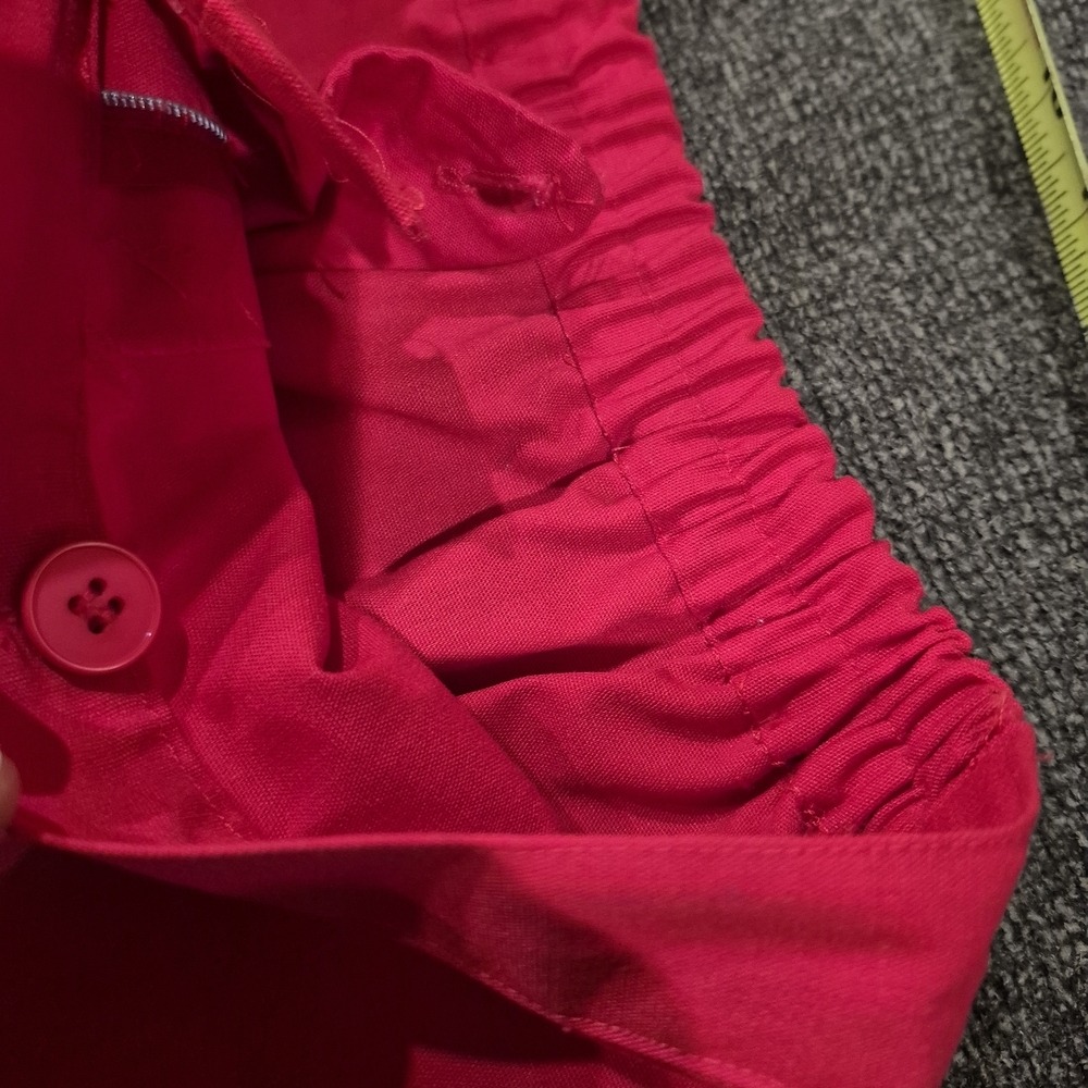 Red Embroidered Women's Pants & Jumpsuit Set - Picture 14 of 15